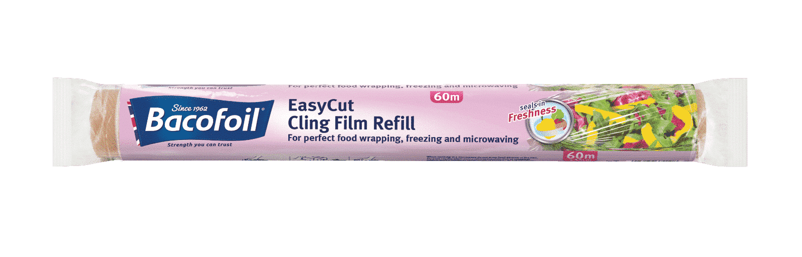 Bacofoil Easycut Cling Film Refill, 60m 0108