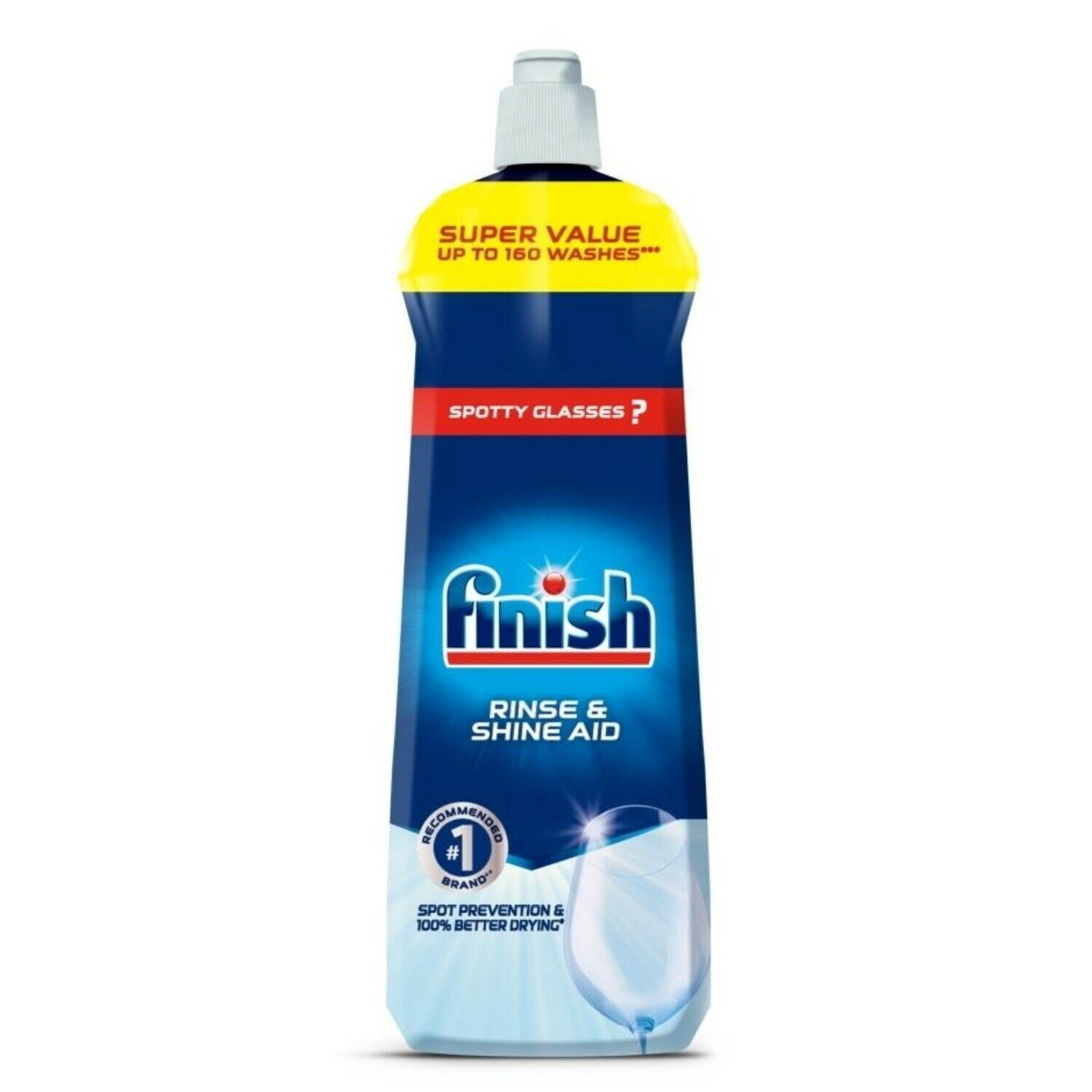 Finish Rinse Aid Liquid Dishwasher Cleaner Shinier & Drier Dishes 800ml- 2926