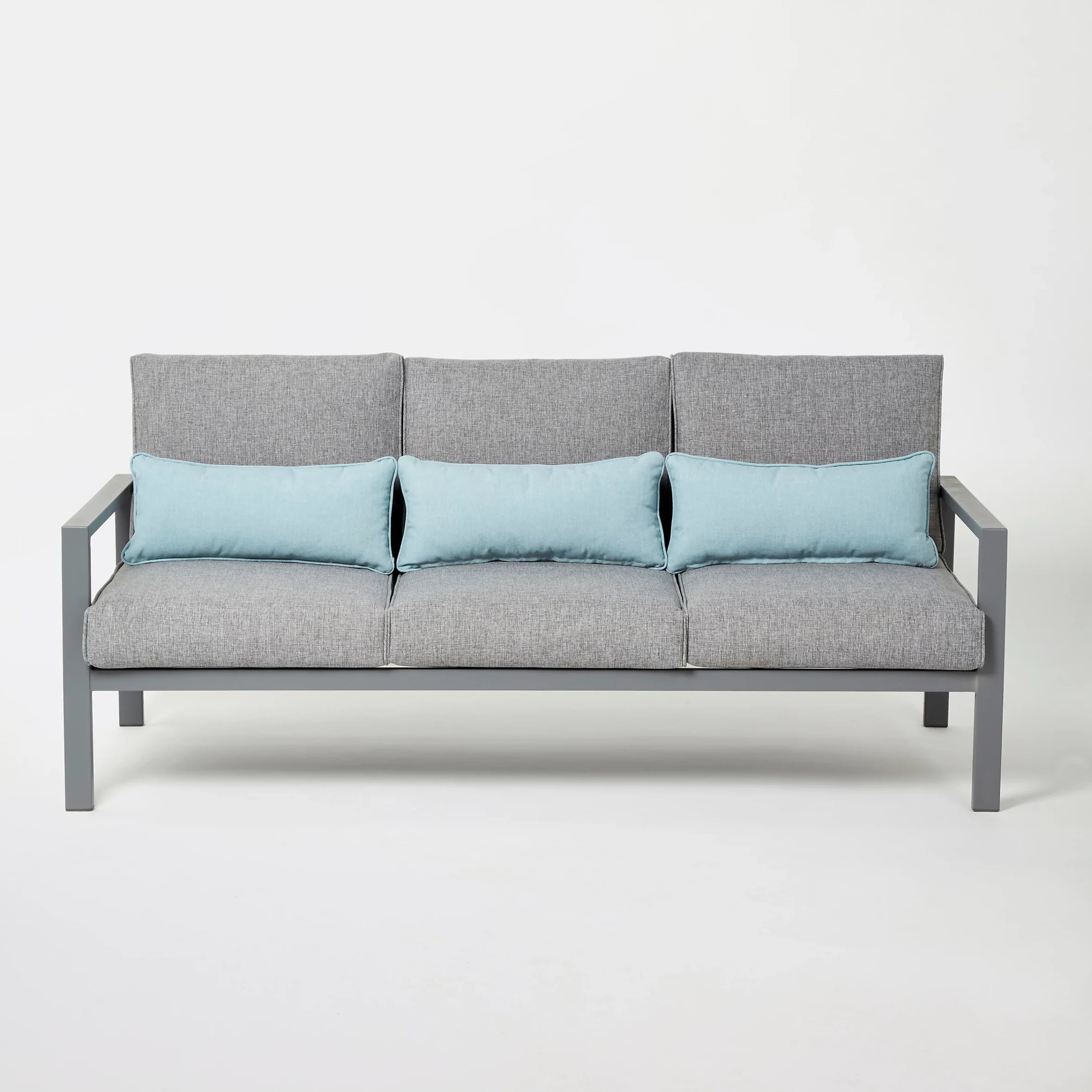 GoodHome Nymark Metal 5 seater Coffee set Grey- Garden Furniture - Similar to the Moorea Range - 0209