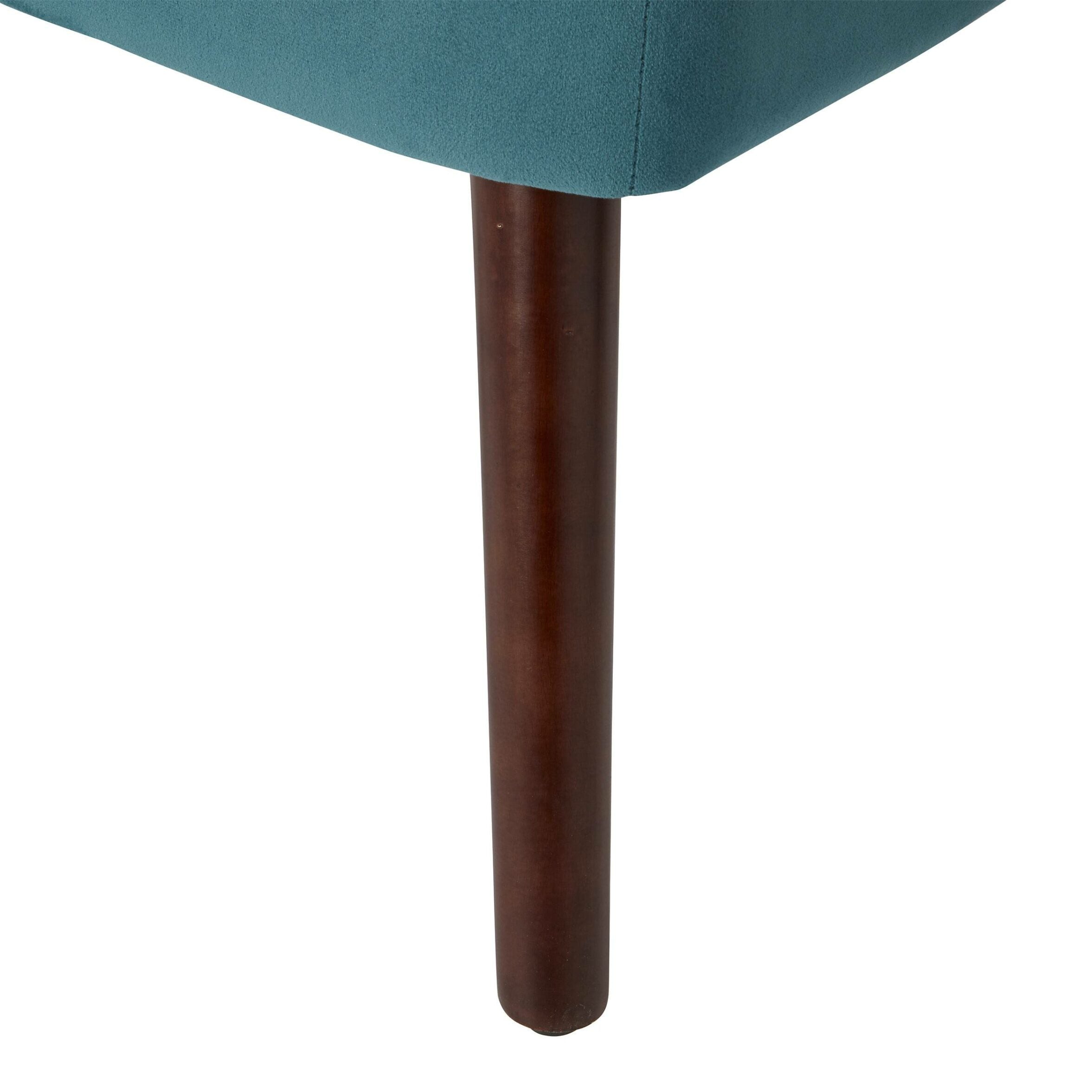 Zorita Teal Velvet effect Occasional chair (H)830mm (W)650mm (D)715mm -0891